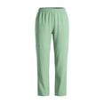 thumbnail image 5 of Bloomae Women's Scrub Pants Lightweight Elastic High Waist Straight Leg Lounge Trousers with Pockets Casual Baggy Work Uniform Pants, 5 of 8