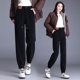 thumbnail image 1 of Pantalones gruesos de terciopelo para mujer, pantalones Harlan casuales de largo estrecho para otoño/invierno para mujer, 1 of 4