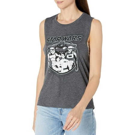 STAR WARS Junior's Visions Dark Side Anime Festival Muscle, Charcoal