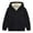 Black, variant on Kiijoy Infant Boys Fleece Warm Hoodie Winter Zip Up Hooded Jacket Outerwear, Sizes 18-24M