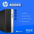 thumbnail image 2 of Restored HP 400G5 ProDesk Desktop PC | Windows 11 Pro | Intel i5-8500 | 16GB RAM - 250GB NVME + 500GB SSD | 22" Monitor | RGB Keyboard & Mouse | AX200 WiFi + BT | Home Office Computer (Refurbished), 2 of 8