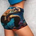 thumbnail image 4 of Fotbe Colorful Flower Sea Turtle Shorts Sin Costuras – Shorts Deportivos de Cintura Alta para Mujer, Elásticos para Gimnasio, Yoga, Running o Ciclismo-Small, 4 of 8