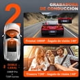 thumbnail image 3 of GDYFU HD 1080P Dashcam para Auto,WiFi Camara para Auto Interior y Exterior con Tarjeta SD 32GB,3.16" 360° Camara de Seguridad para Carro,Visión Nocturna,Grabación en Bucle,Monitor de Aparcamiento, 3 of 5