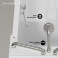thumbnail image 5 of Auvergne 53" x 27" ADA Right Drain Walk-in Soaking Bathtub in Glossy White, Faucet Set, Drain, Grab Bars, Pillow Included, 5 of 9