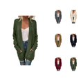 thumbnail image 1 of Cardigan pour Femmes Ouvert Manches Longues Tricoté avec Poches Cardigan pour Femmes, 1 of 6