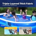 thumbnail image 2 of Inflatable Rectangular Swimming Pool (Max 79x59x203 Inch), 2 of 8
