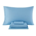 thumbnail image 4 of Mainstays Blue Tie Dye 8 Piece Bed in a Bag Comforter Set with Sheets, King, 4 of 13