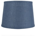 thumbnail image 2 of Urbanest French Drum Burlap Lampshade, 12"x14"x10", Denim Blue, 2 of 2