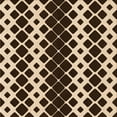 thumbnail image 1 of Ahgly Company Indoor Square Patterned Black Bean Brown Area Rugs, 8' Square, 1 of 1