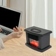 thumbnail image 3 of 1000W ABS Electric Fireplace, Country Rustic Small Air Heater, 3D Flame Stove, Freestanding, 3 of 23