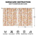 thumbnail image 2 of Summer Watercolor Kitchen Curtains Set - Vibrant Floral and Bee Art 2 Tier Panels 52x63, Farmhouse Style, 2 of 2