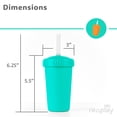 thumbnail image 6 of Re-Play Sippy Cups for Toddlers - 10 oz. Straw Cups for Kids with Silicone Locking Straws - Dishwasher & Microwave Safe - Made in the USA - Set of 3- Under the Sea, 6 of 9