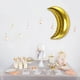thumbnail image 2 of GOOHOCHY 10 globos de helio con forma de luna creciente de 24 pulgadas para decoración de bodas, fiestas de cumpleaños (dorados), 2 of 7