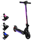 thumbnail image 1 of Scooter Eléctrico para Niños Luces LED Plegable Batería de Litio 24V Apto a partir de 125 cm Soporta hasta 60 kg - Negro, 1 of 6