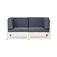 thumbnail image 2 of Brava Outdoor Modular Acacia Wood Loveseat with Cushions, 2 of 12