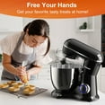 thumbnail image 6 of CEBORY 3-IN-1 Stand Mixer, 6.5 QT Tilt-Head 10-Speed Food Mixer, Kitchen Electric Mixer with Dough Hook, Beater, Whisk, Bowl for Most Home Cooks, 6 of 8