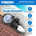 thumbnail image 2 of HYDROTOOLS By SWIMLINE 716061S Hydro-Flo 0.75 HP (0.55 THP) 3720 GPH ABOVE GROUND Powerful Pool Pump 1 Speed Extra Large Strainer Basket Horizontal Discharge 115V Energy Saving Silent Noise DOE Cert, 2 of 11