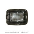 thumbnail image 4 of Homz 6618BKTS.08 18 Gallon Durable Molded Plastic Storage Bin w/ Lid, Black/Gray, 4 of 5