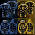 thumbnail image 2 of Sudaderas con capucha de Demon Slayer para Halloween, chaqueta informal para niños y adultos, tamaño Kamado Tanjirou Nezuko, jersey de Cosplay Unisex08Niños 110 Deng Xun unisex, 2 of 2
