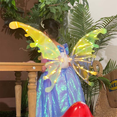 thumbnail image 1 of Alas eléctricas Alas de plumas de elfo luminosas Alas de ángel de hada de flores para niños, 1 of 3