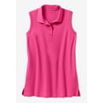 thumbnail image 2 of Woman Within Plus Size Sleeveless Polo Tunic, 2 of 5