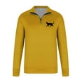 thumbnail image 4 of Donemore Men Printed Hoodie Pullover Sport Half-Zip Long Sleeve Stand-up Collar Blouse, 4 of 4