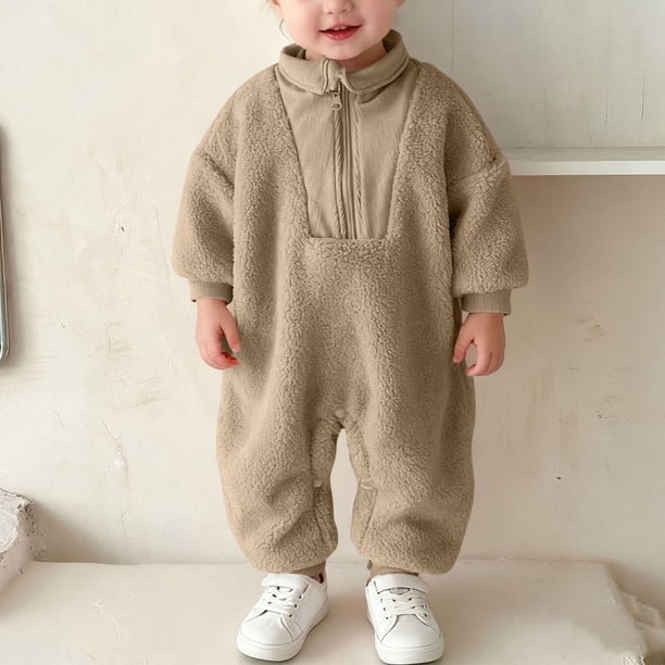 Peleles para niños de color sólido, cuello redondo, manga larga, ropa para gatear, mono para recién nacidos, bolsa, ropa para gatear, ropa de manga larga, ropa para gatear para niña, poliéster hayi
