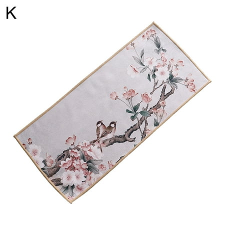 

JFY Tea Towel Chinese Painting Traditional Style Coral Fleece Rivers Mountains Thick Table Mat Professional Rag for Tea Houses