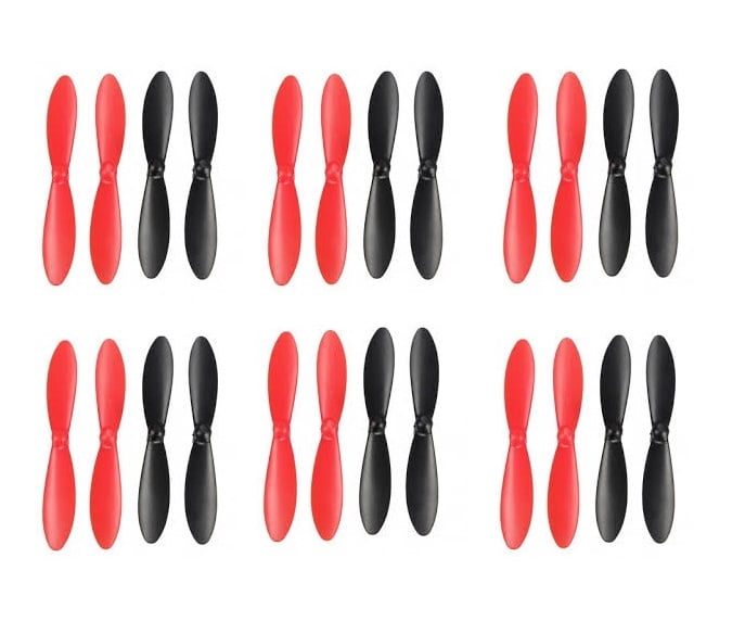 X-Drone Nano H107R H107-A36 Propellers Blades Black Green Set of 4 2 Pack 