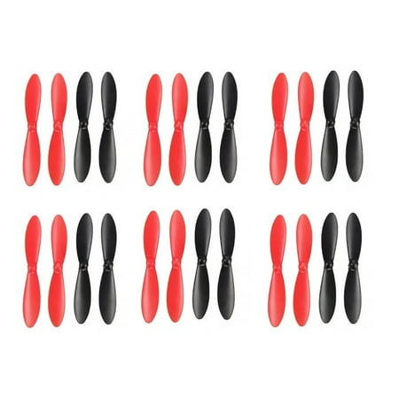 HobbyFlip Propeller Blades Props Rotor Set Main Blades H107-A35 Compatible with Micro Drone Quad Rotor 6 Pack