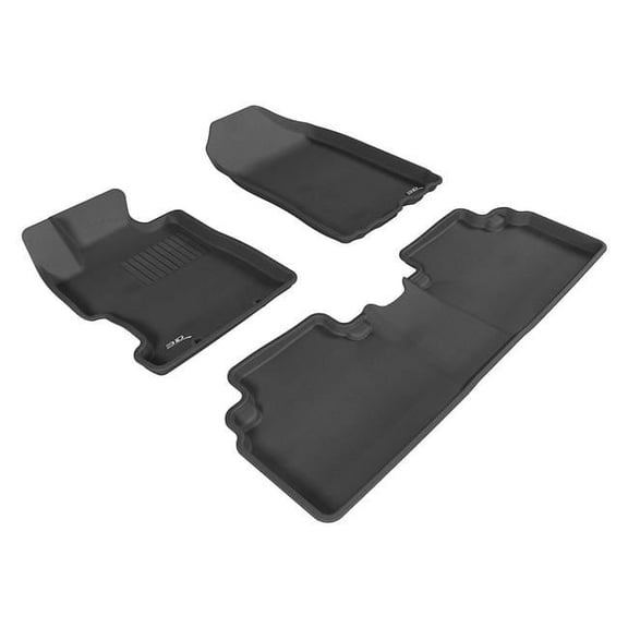 Kagu 1st & 2 Row Floor Mat for 2006-2011 Honda Civic SDN - Black