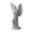 White, variant on KGJQ 3D Printed Crown Angel Figurine, Vintage Guardian Angle Statue, Artistic Winged Women Sculpture for Home Tabletop Decoration