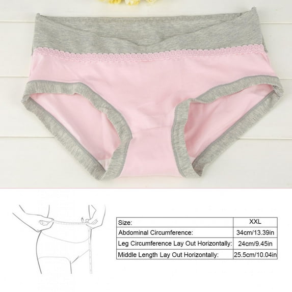 Tebru Pregnancy Panties, Soft Breathable Cotton Pregnancy Maternity Underwear Low Waist Women Briefs Clothing Panties, Woman Maternity Briefs