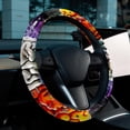 thumbnail image 6 of Mathematical Engineering 14.5 Inch Printing PVC Leather Car Wheel Cover Steering Wheel Cover Auto Accessories, 6 of 6