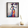 thumbnail image 2 of Nawypu   Abstract African American Canvas Wall Art Black Woman Dancing Girl Artwork Colorful Picture Poster on Canvas Stretched and Framed For Bedroom Living Room Decor Ready To Hang, 2 of 4
