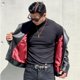 thumbnail image 5 of Camiseta deportiva elástica de secado rápido para hombre, camiseta deportiva de manga larga a rayas de Color sólido para Fitness, baloncesto, correr, entrenamiento, a la moda, 5 of 5