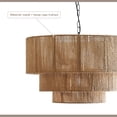 thumbnail image 5 of Arturesthome 3-Tier Hemp Rope Round Handmade Weave Lantern Woven Pendant Light, 5 of 6