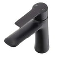 thumbnail image 2 of Fine Fixtures Round Single Hole Bathroom Faucet, Black, 2 of 5
