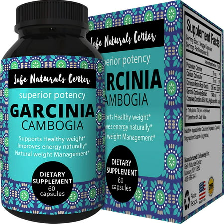 Safe Naturals Center 95% HCA Garcinia Cambogia Supplement for Weight Loss Best Diet Pills Carb Blocker Pure Garcinia Cambogia Extract Supports Fat Burning Metabolism for Men and Women 60 (Best Natural Aphrodisiac For Women)