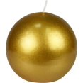 thumbnail image 1 of Zest Candle Bougies en Boule 2 Pcs, 4 Pouces, Or Métallique, 1 of 6