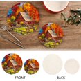 thumbnail image 4 of SKYSONIC 2 pcs Autumn Country Landscape Pot Holders Trivets, Heat Resistant Trivets,Oil Painting Horse Cotton Thread Weave Mats for Hot Pads Pans Pot Bowl Teapot, 4 of 7