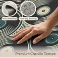 thumbnail image 6 of ODIKA 8'x10' Washable Area Rug Music Retro Dj Turntable Border Player Cassette Record Vintage Vinyl Playful for Dining Room, Large Office, Lounge, Non-Slip Chair-Friendly Mat, 6 of 7