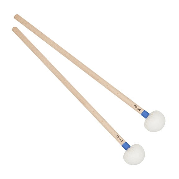 1 Pair Timpani Stick Felt Head Drumstick Musical Instrument Parts for Beginners