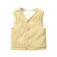 thumbnail image 4 of StSilkitty Boys Girls Fleece Vest Lightweight Sleeveless V Neck Button down Vests Coat Fall Winter Warm Outerwear, 4 of 8