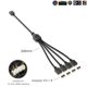 thumbnail image 3 of COOLMOON White 30CM 5V 3Pin ARGB Extension Cable Adapter 1 to 1 2 3 4 Spliter for Fan Motherboard AURA RGB LED SYNC for MSI ASUS, 3 of 5