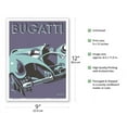 thumbnail image 2 of Bugatti Type 55 Roadster Sports Car - Vintage Car Racing Poster by Gerold Hunziker c.1932 - Master Art Print (Unframed) 9in x 12in, 2 of 4
