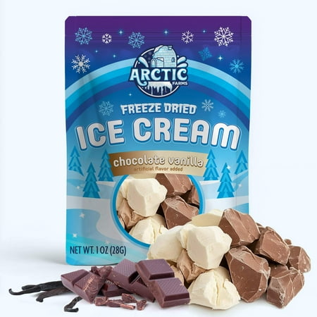 Arctic Farms Freeze Dried Ice Cream that Does Not Melt (Chocolate Vanilla) (1oz) Arctic Farms Freeze Dried Ice Cream that Does Not Melt (Chocolate Vanilla) (1oz)