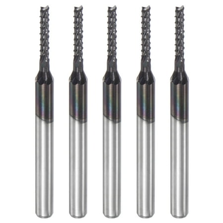 

Uxcell 1/8 Shank 1.7mm x 9mm Diamond Film Coated Carbide End Mill CNC Router Bits 5 Pack