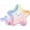 Rainbow Holographic, variant on Baby Blue Star Shaped Plates Disposable Paper Plate For Boy Galaxy Birthday Party Decorations Colorful Tableware Smiling Sparkle Kawaii Blue Baby Shower Decor Gender Reveal Pack Of 24