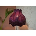 thumbnail image 2 of BespokeByNikita Victorian Dome Purple Lamp Shades, 2 of 5